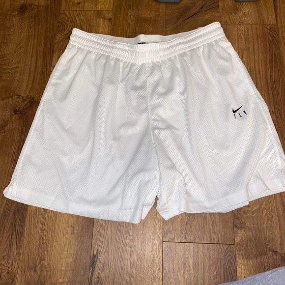 Nike Other Nike White Basketball Swoosh Fly Shorts Womens Size Xl